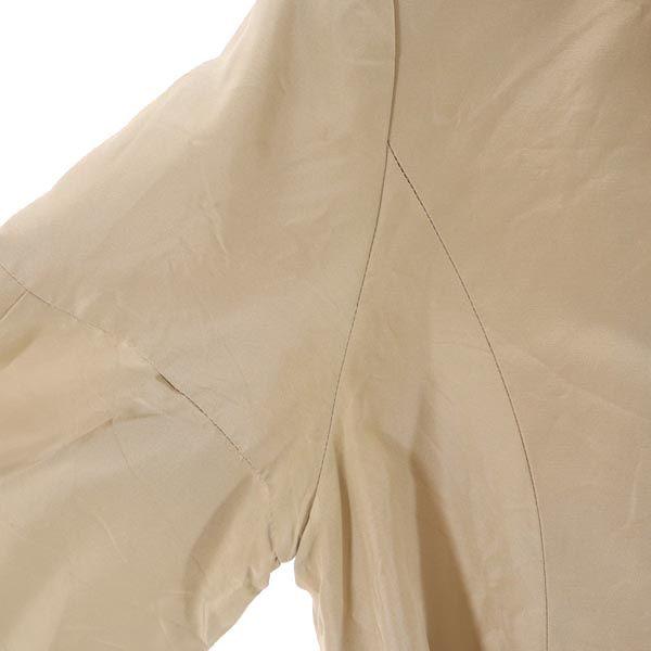 FOXEY Made In Japan Silk Long Coat F Beige Women Used