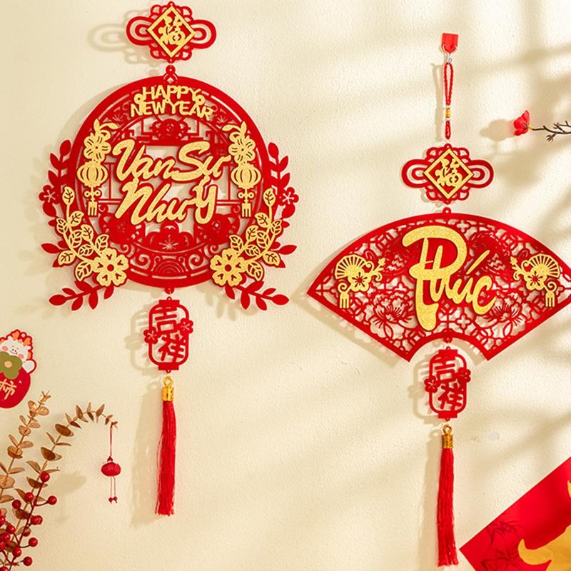 2025 Chinesisches Neujahr Schlangen Dekorationen Vietnamesischer Hängeornament Frühlingsfest Wanddeko Traditionelle Mondneujahrsdeko