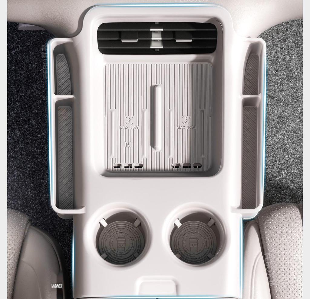 Zhiji LS9 Center Console Silicone Anti-Slip Wireless Charging Mat for 26 Car Models