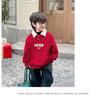 Fairy Tale Red Boys' Fleece Sweatshirt 2025 – Winter Thickened One-Piece Top for Children