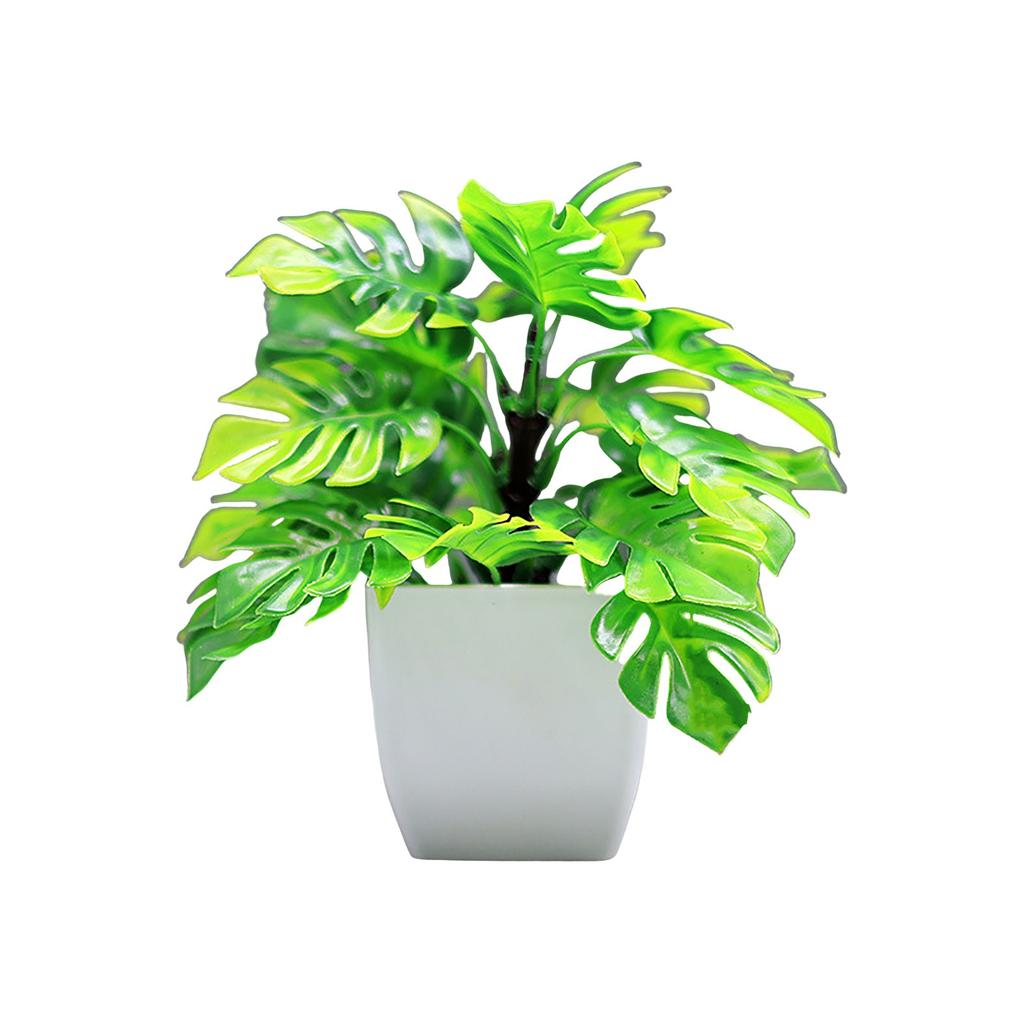 Simulation Green Plant Potted Ornaments Plant Combination Indoor Desktop Ornaments Simulation Artificial Flower Plant Bonsai