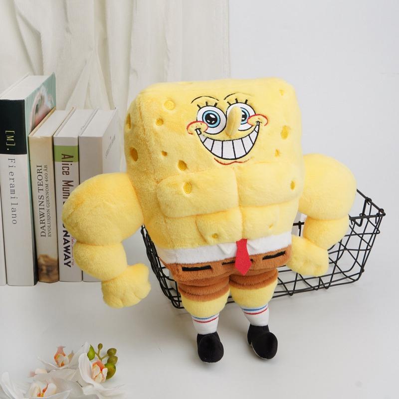 New Authentic Spongebob Muscle Plush Toy For Fitness Enthusiasts Gift Wholesale
