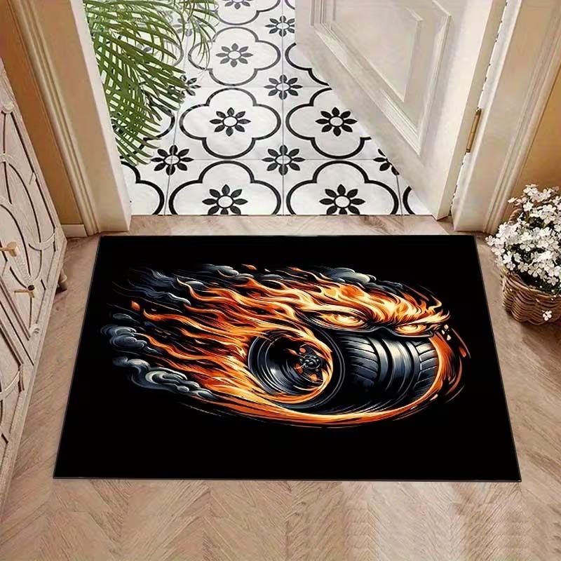 

Single Tire Design Door Mat Anti Slip Bathroom Floor Mat Carpet Bedroom Living Room Entrance Camping Picnic Outdoor Carpets 40cm x 60cm
