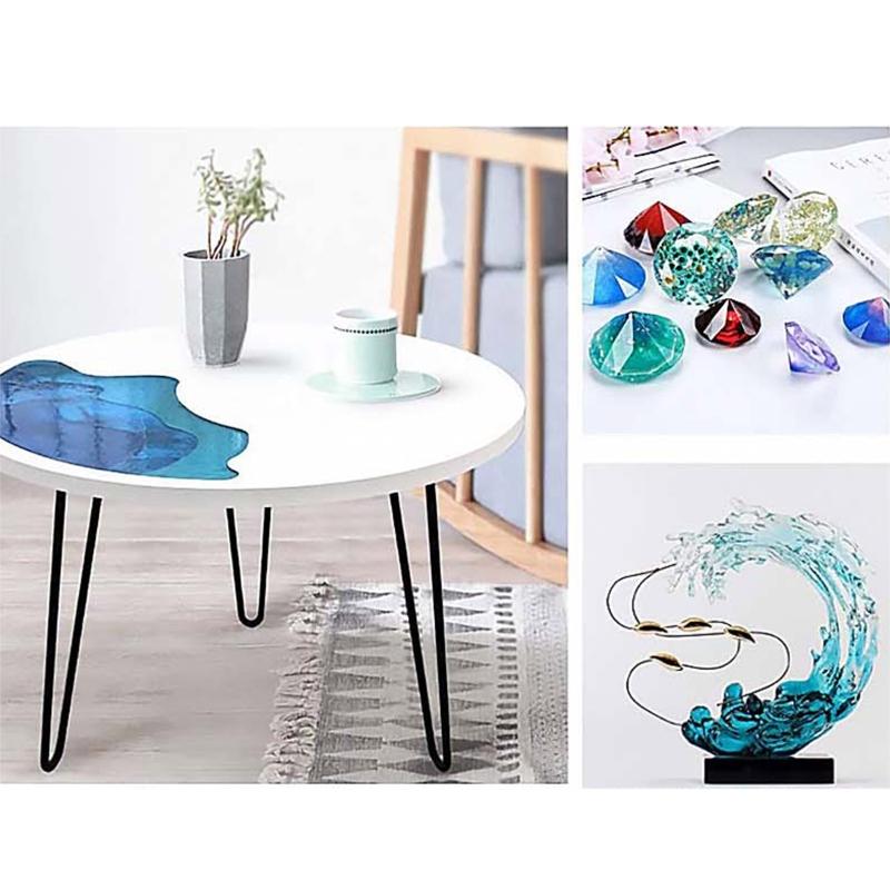 Epoxy Resin Pigment 24 Colors Transparent Non Toxic UV Epoxy Resin Dye Liquid Resin Coloring Jewelry Making 0.17oz Each