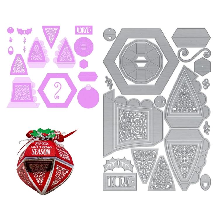 Christmas Pendant Metal Die Cuts Template Molds Christmas Bells Cutting Dies for Scrapbooking Cards Making Decorations