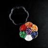 Seven-Color Crystal Agate Jade Chakra Plum Blossom Gift Set Ornament Craft