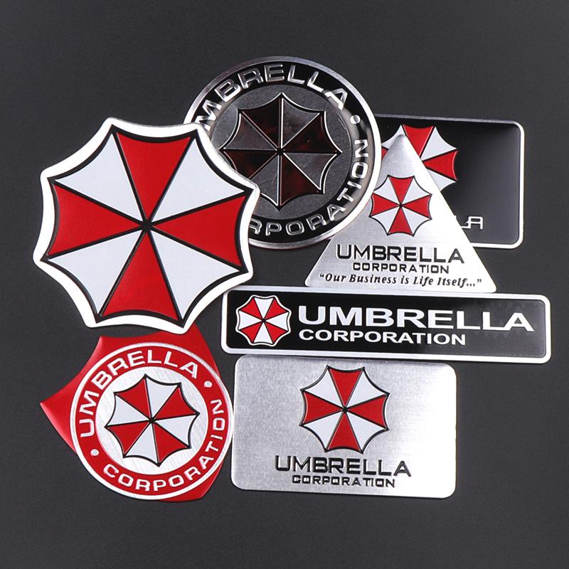 For Audi RS3 3D Aluminum Umbrella Corporation Badge Stickers Car Trunk Body Decorations Decal Accessories for Audi Renault Honda Volvo Skoda