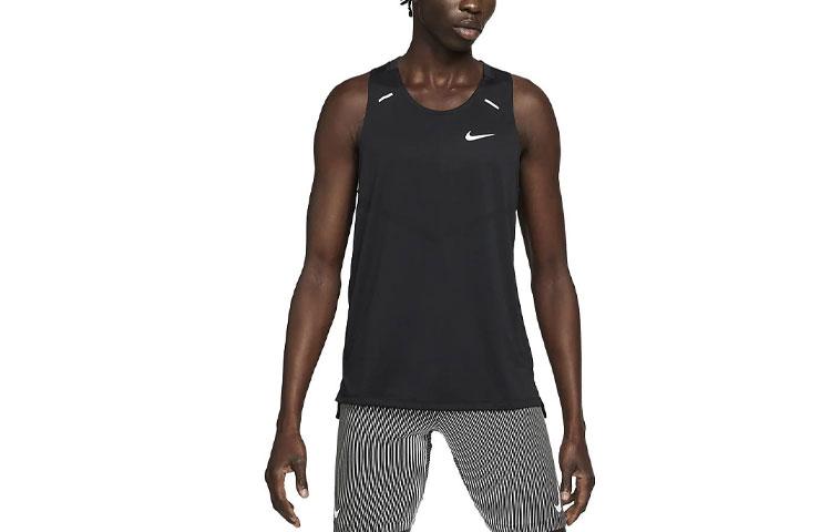 Nike Tank Tops Men's Black Crew Neck Moderate Straight Fit CZ9179-010