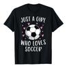 Just A Girl Who Loves Soccer Graphic T-Shirt Breathable Short Sleeve Crewneck Tee