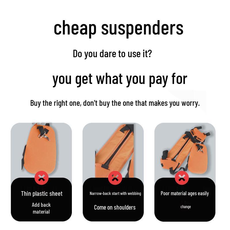 Cross-Border Single Shoulder Thickened Brush Cutter Harness, Side-Mounted Lawn Mower Accessory, Customizable