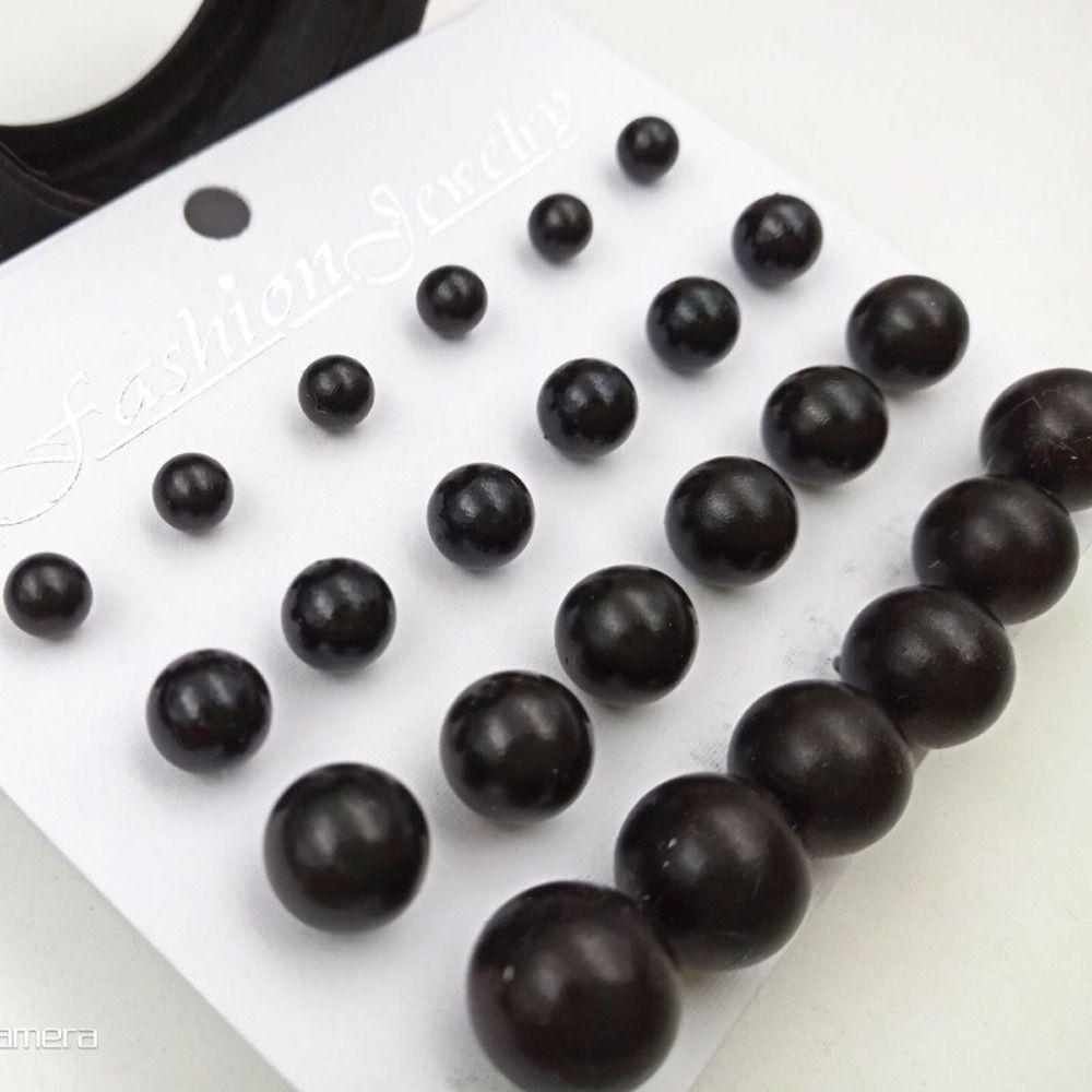 Trendy Niche Design Ear Studs Imitation Pearl Earrings Korean Style Earrings Girl Stud Earrings Set