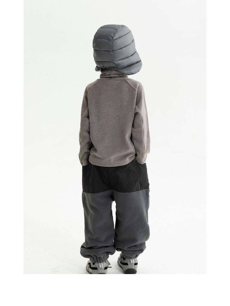 Boys' 2025 Cozy Fleece Long-Sleeve Base Layer Shirt - Soft, Skin-Friendly Autumn/Winter Children's T-Shirt