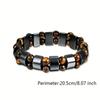 Tiger Eye Stone Magnetic Hematite Beaded Bracelets for Men Women Spiritual Abundance Money Wealth Attract Bracelet Lucky Jewelry