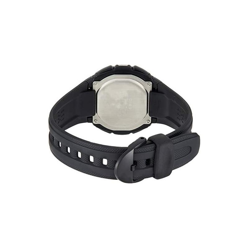 Casio Movimento à prova d'água e à prova de choque movimento de quartzo pulseira de resina relógio japonês e coreano relógio masculino mostrador cinza W-210-1AV