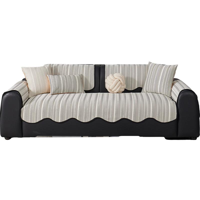 Special-Shaped Sofa Cushion, New Sofa Mat In Summer, Fixed Non-Slip And Cool In Summer, Advanced Sense, Straight Row Cover Cloth Towel