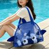 Large Capacity Summer Beach Bag Handheld Swim Toiletry Bag Mesh Bag  Beach Travel Outdoor Sports
