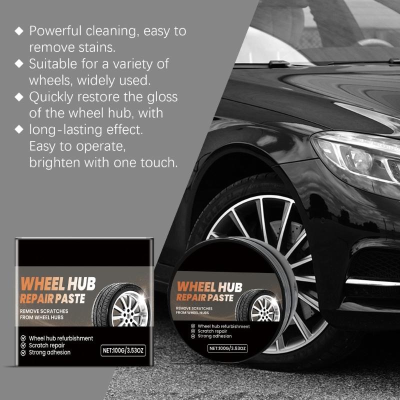 Professional High Efficiency Rims Polishing Cream Wheel Polish Paste for Vehicle Enthusiasts & Auto Detail Professional