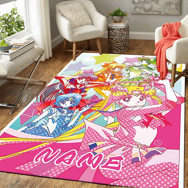 Custom 1Pc Sailor Moon Friendship Rug Office Carpet Indoor Outdoor Entrance Doormat Nonslip Soft And Comfortable Living Room D2915247