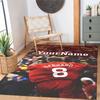 Liverpool Customize Text Floor Mat Design for Playrooms Dining Room Game Room Living Rooms Anti-slip Rug Anime Office Decor Perfect Gift for Women/Men