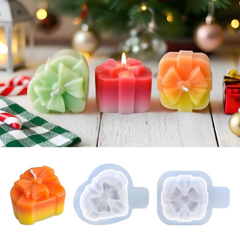 Food Grade Silicone Candle Mould Heart Shape Gift Box Designs for Festive Projects and Home Decoration