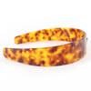 Great PRADA Current Triangle Logo Tortoiseshell Pattern Plex Headband 1IH082 Used