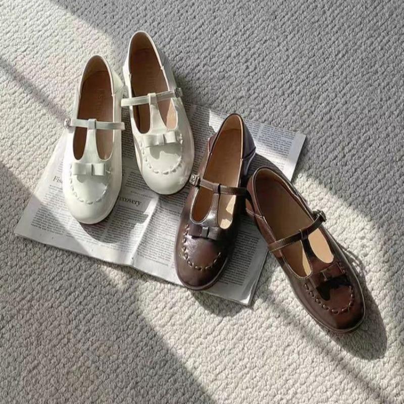 New French Roped Mary Jane Shoes 2025 Summer White Summer Women's Shoes Breathable Versatile Flats