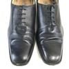 Vintage DAKS Genarbtes Leder Wholecut Schuhe 9.5 / 27.5cm / Schwarz Business Kleiderschuhe(GEBRAUCHT)