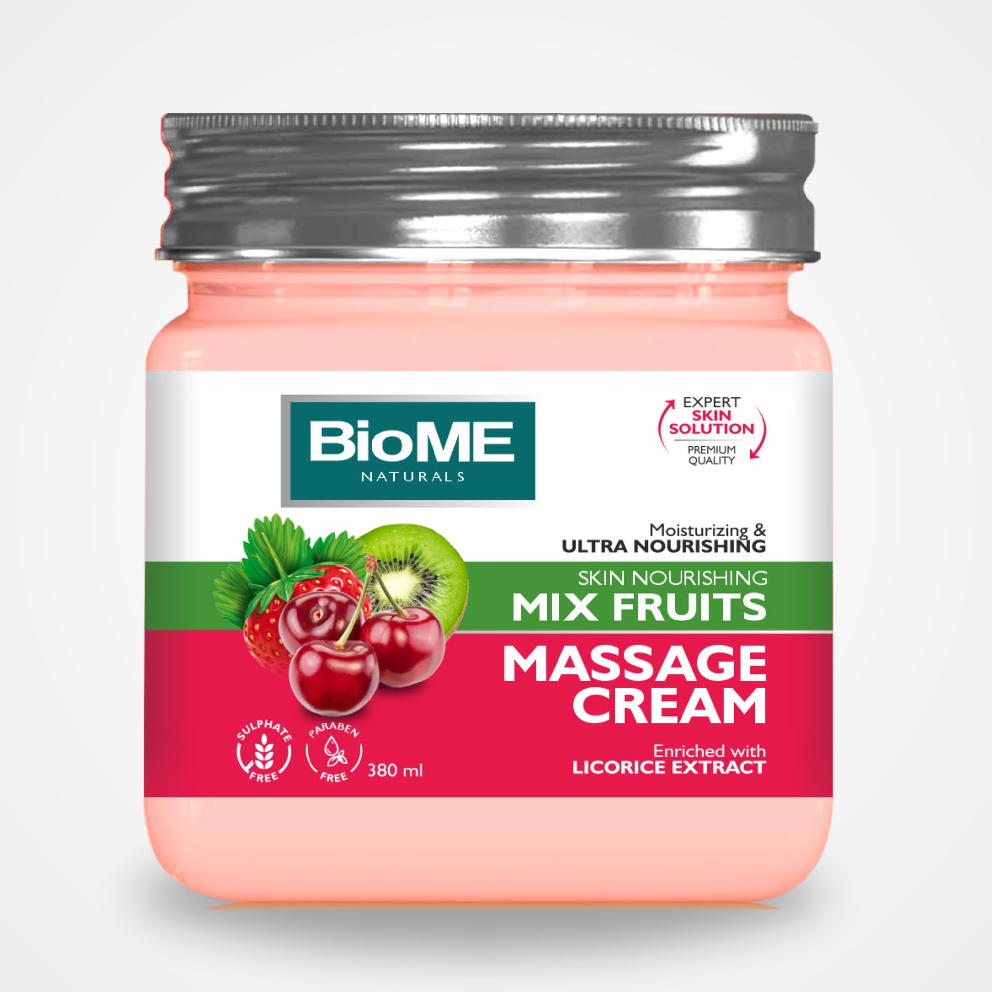 BioME NATURALS - MIX FRUITS CREAM 380ML | MOISTURIZING & ULTRA NOURISHING SKIN NOURISHING MIX FRUITS MASSAGE CREAM, BIOME MIX FRUITS MASSAGE CREAM