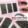 Natural Look False Eyelashes Wispy Style DIY Lash Extension Kit  Makeup Enhancement