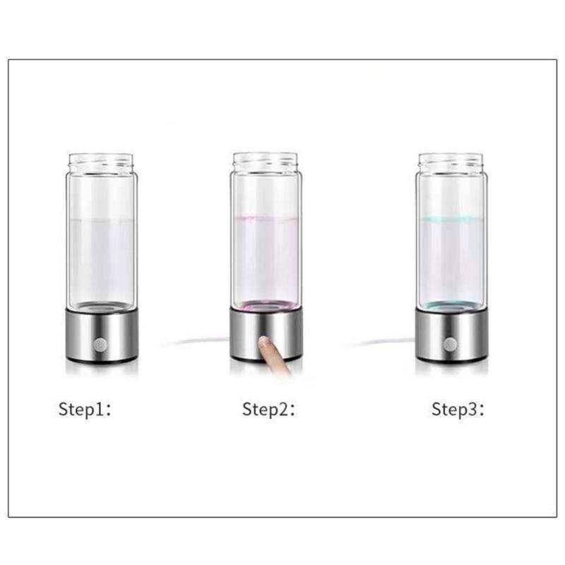 Convenient 420ml Water Glasses Hydrogen Water Bottles Hydrogen Water Generator Electric Hydrogens Rich Water Generator Cup