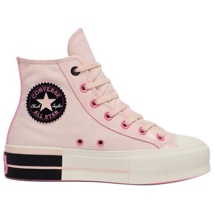 Converse All Star Lift Comfortable Non-slip Wear-resistant High-top Skate Shoes Women's Pink