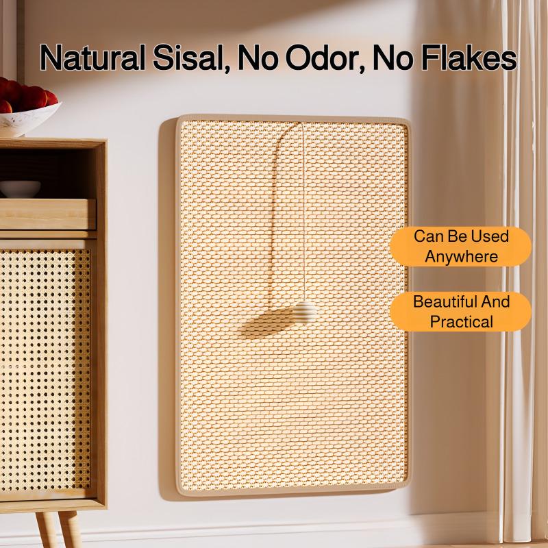 Cat Sisal Mat Furniture Wall Anti-Scratch Pad Wear-resistant Cat Scratching Board for Cat Paw Training Protect Couch and Carpets