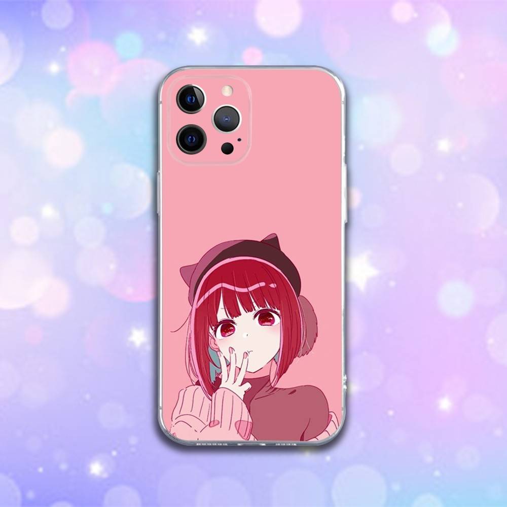 Oshi No Ko Kana Arima Phone Case For iPhone 16e,16,15,14,13,12,11 Plus,Pro,Max,XR,XS,X,Plus,SE,Mini Transparent Soft Cover