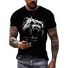 Summer New Animal Bear Men's T-Shirts Fashion Casual Personality Hip Hop Harajuku Streetwear 3D Printed Short Sleeve Tees Tops