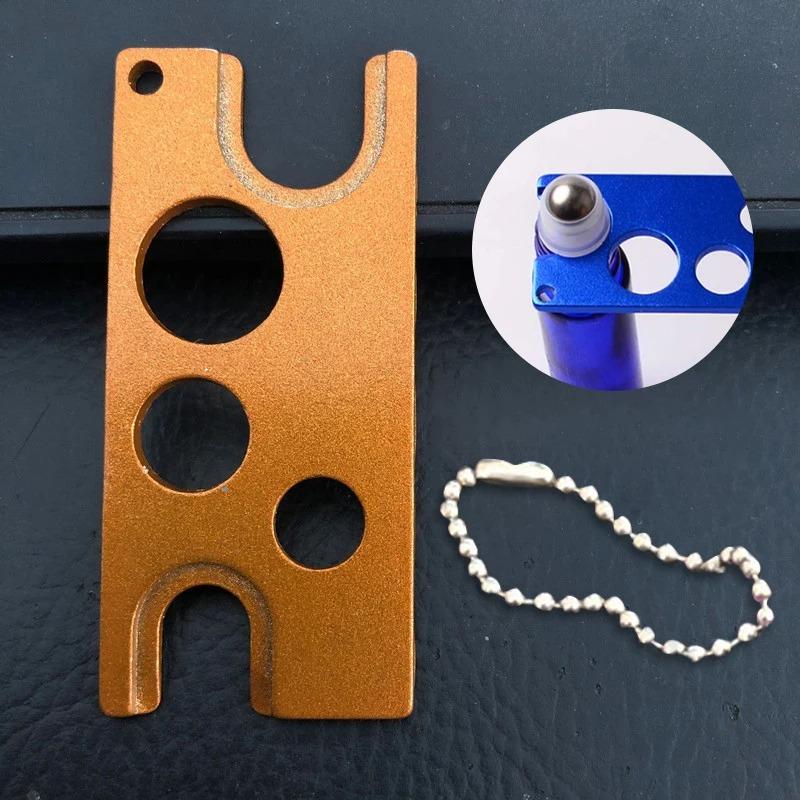 

JJTHNCR Creative Essential Oils Opener Remover for Roller Balls And Caps Bottle Opener Metal Corkscrew Tool Kitchen Gadgets серебряный