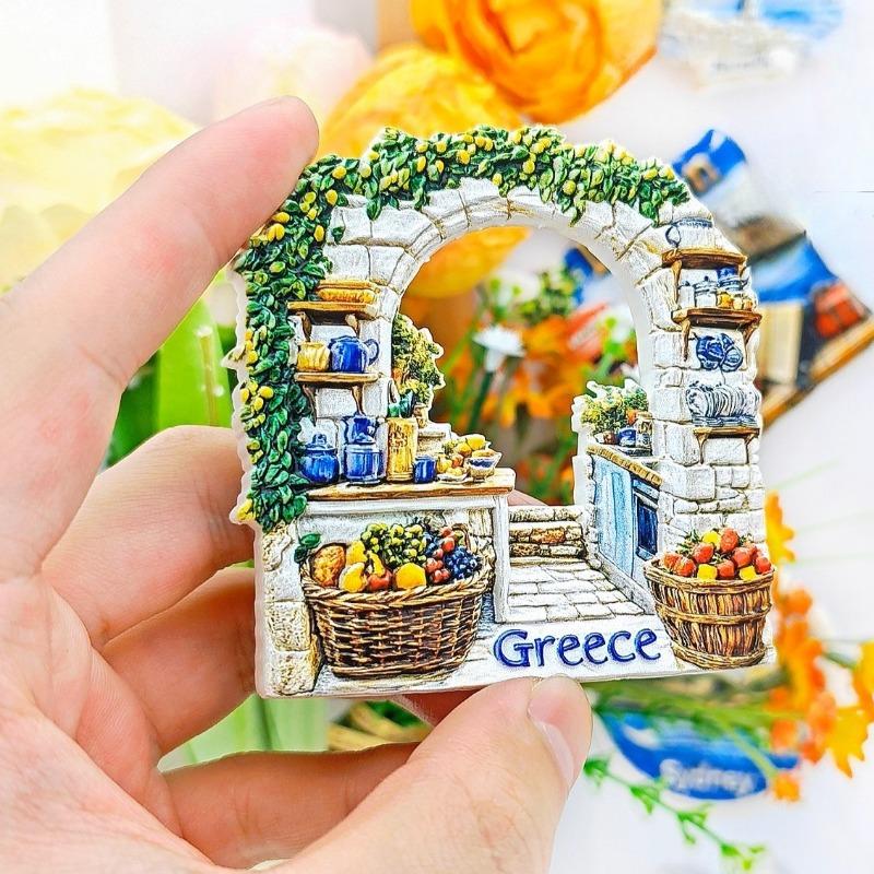 Griechenland Souvenirs Athen Parthenon Tempel Santorini Kühlschrankmagnete Heimdekoration Hochzeitsgeschenke Zeus Kühlschrankaufkleber