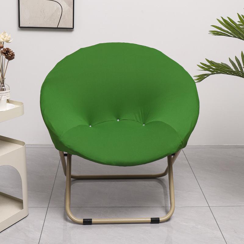 NEW Solid Color Saucer Chair Cover Spandex Protector Round Recliner Slipcover Polyester Removable Washable Moon Chair Cover