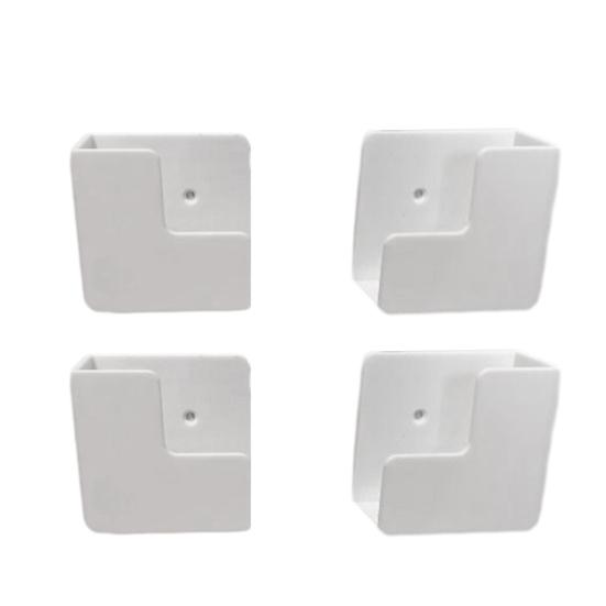 Jijijing Weight Scale Storage Rack, Wall-Mounted Space-Saving Organizer, Adjustable Self Adhesive Bracket, for Bathroom Gym Closet Laundry