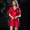 Premium Ice Silk Imitation Silk Nightgown Loungewear