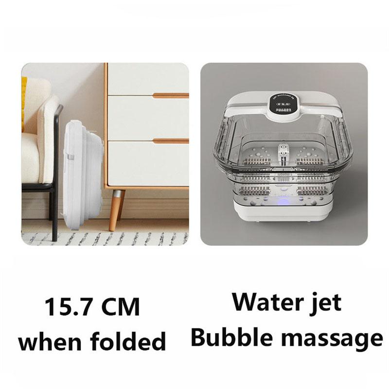 New Electric Smart Foldable Foot Soaking Tub Foot Massage Basin Constant Temperature Heating Massage Foot Bath Health-Promoting Foot Bath Basin