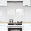 Kitchen Backsplash Transparent 80 X 50 Cm Tempered Glass