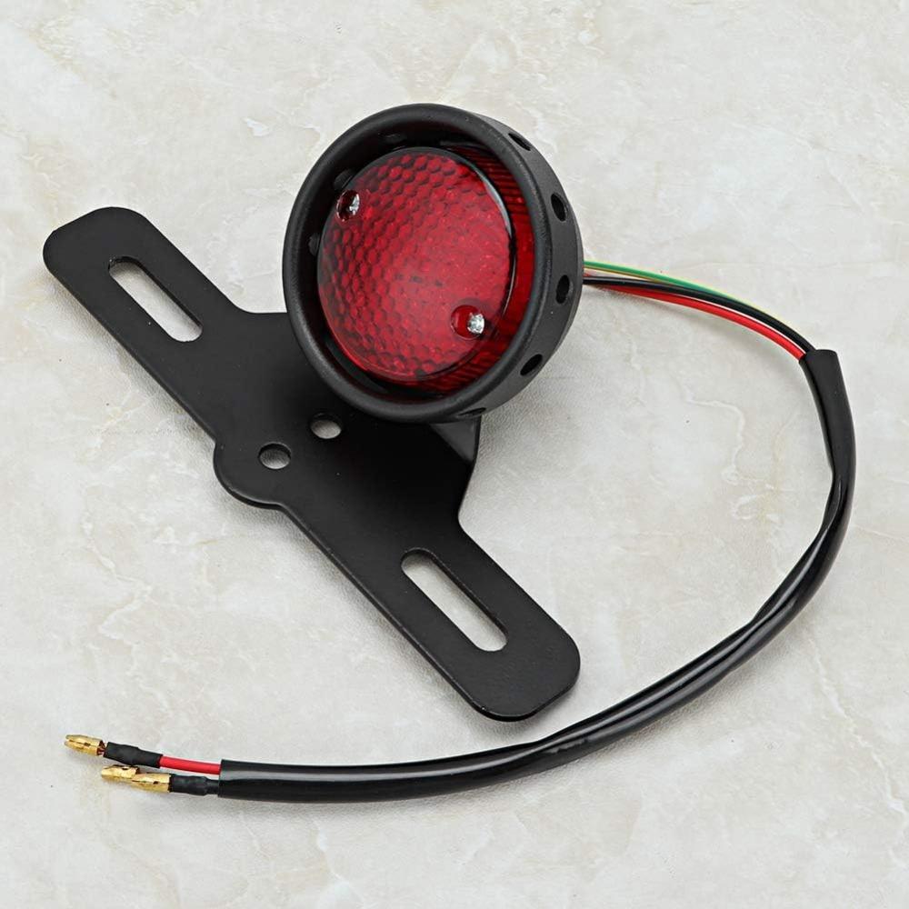 3 Wires Motorbike Tail Light Small LED Rear Brake Light Retro Motorcycle Brake Light for Cruiser