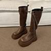 Fashion Retro British Platform Boots Women's Thigh Boots 2025 New Autumn