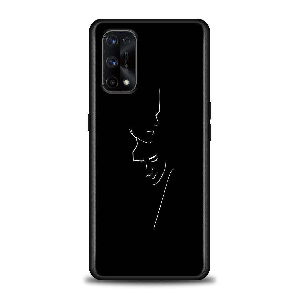 Minimalist Line Art Sexy Lover Kiss Case For Realme C21Y C21 C25 C20 C15 C12 C11 C1 GT Master Neo Neo2 5G Fundas Capa Soft Cases
