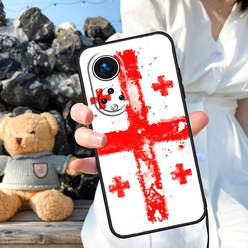 Georgia Grunge Flag Case For Honor Magic 7 Lite 5 6 8 Pro X9a X9b X9c X9d X8b X8c 50 70 90 200 400 Win RT Cover
