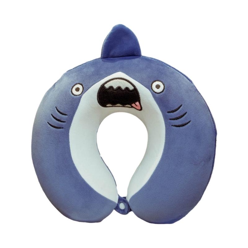 Ushaped Travel Pillow Cartoon Animal Neck Pillows for Travel Office Work Home