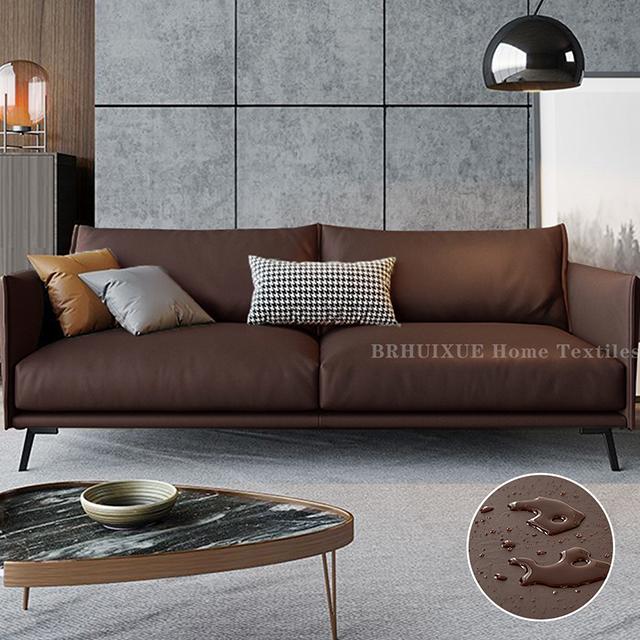 PU Leather Sofa Cover Durable Waterproof Sofa Seat Cushion Cover For Living Room Stretch L-shaped Sofa Slipcovers Protector