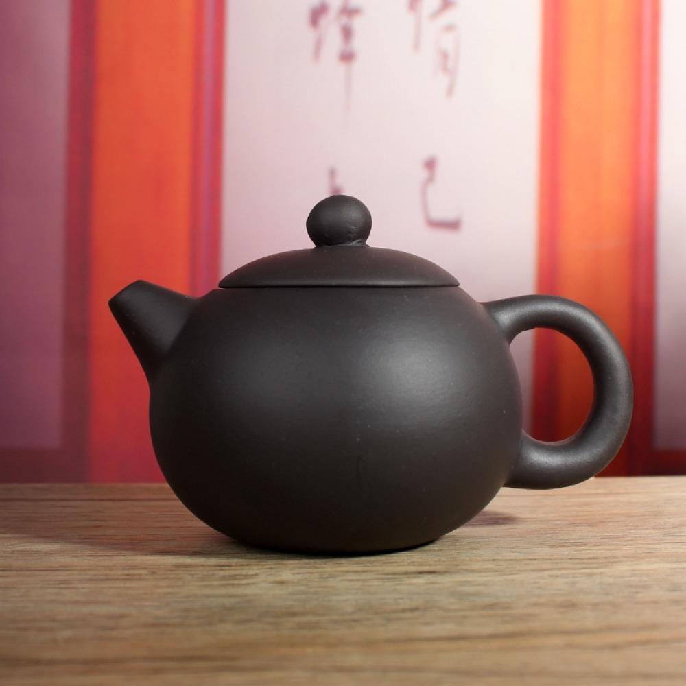 Kung-Fu-Teeset 1 Teekanne] 120ml Xishi Porzellan-Teeset Keramik Yixing Lila Ton Kanne