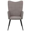 Relax Chair In Taupe Fabric
