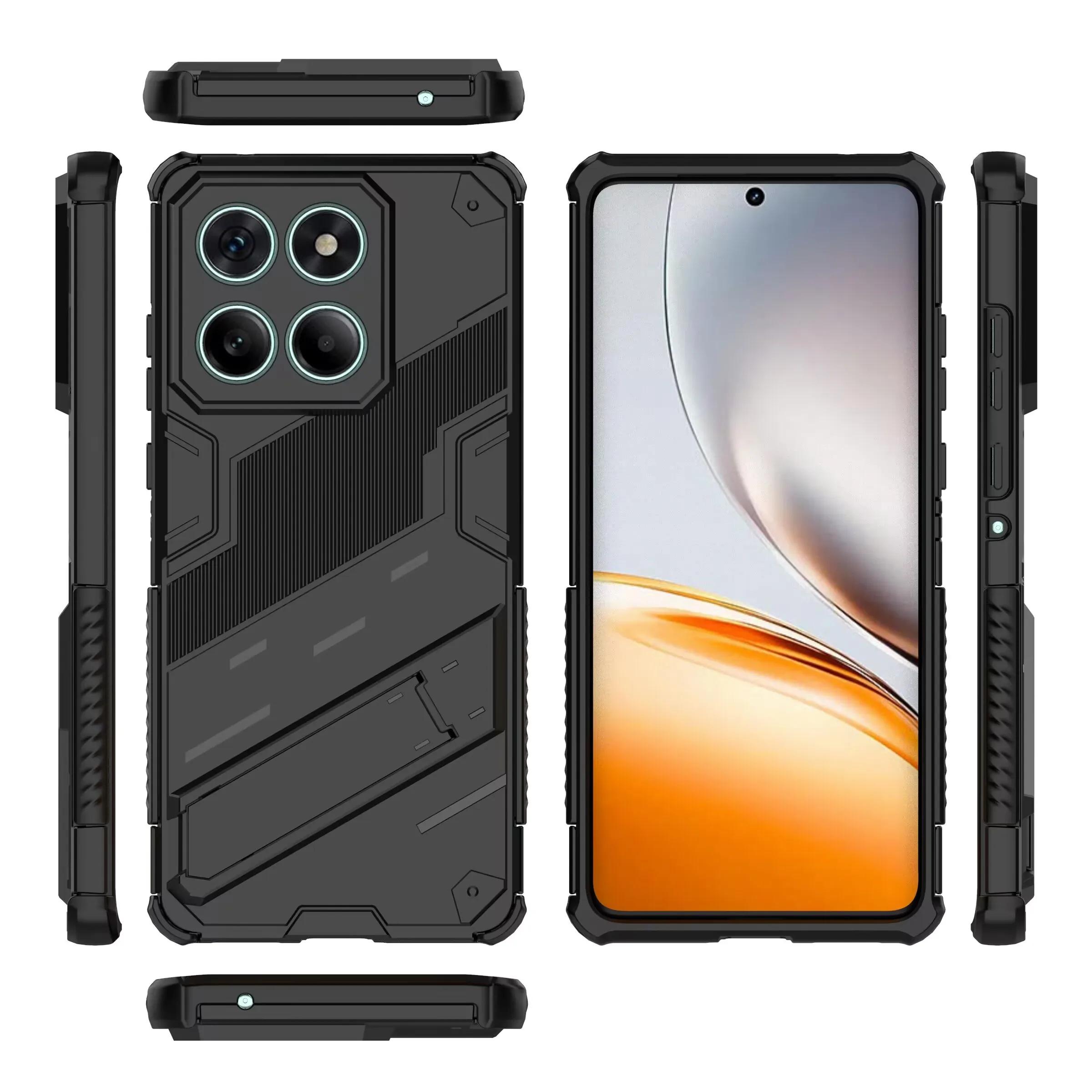 

Розкішний міцний броньований чохол для телефону Motorola MOTO Edge 60 50 Fusion G24 G04 E14 З підставкою Жорсткий ПК Ударостійка задня кришка Moto Edge 60 fusion
